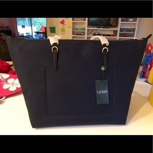 Ralph Lauren Large Navy Tote